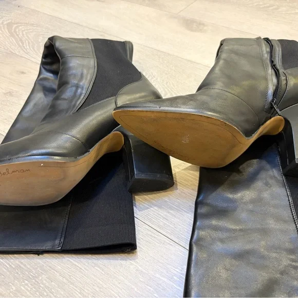 Genuine Black Leather Over the Knee Boots - EUC - Picture 6 of 6